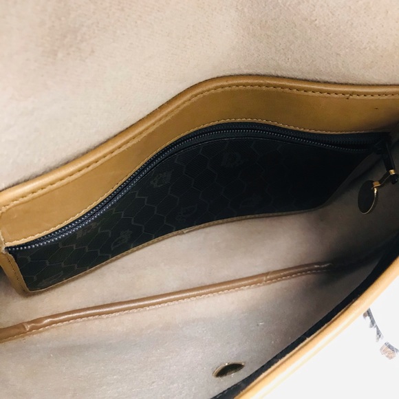 DIOR VINTAGE TROTTER CANVAS PVC CROSSBODY SLING BAG OBO - Picture 3 of 10